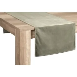 Tafelloper - groen - 50x150 cm - Set van 2