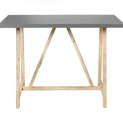 TALAMONE - Tuintafel - Lichthout/Grijs - 140 x 70 cm - Vezelcement