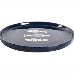 TAMARIND - 16-delige serviesset - Wit/Blauw - Porselein