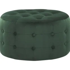 TAMPA - Poef - Groen - 55 cm - Fluweel