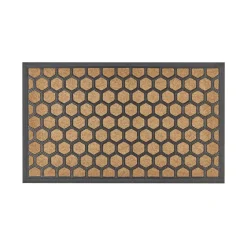 TANDYKUL - Deurmat - Natuurlijk/Zwart - 45 x 75 cm - Polyester