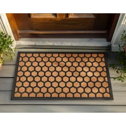 TANDYKUL - Deurmat - Natuurlijk/Zwart - 45 x 75 cm - Polyester