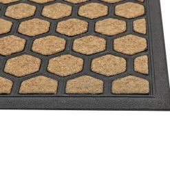 TANDYKUL - Deurmat - Natuurlijk/Zwart - 45 x 75 cm - Polyester