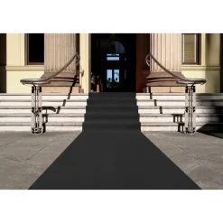 Tapijt loper Dakar - Breedte 200 cm - 5 mm dik - Zwart