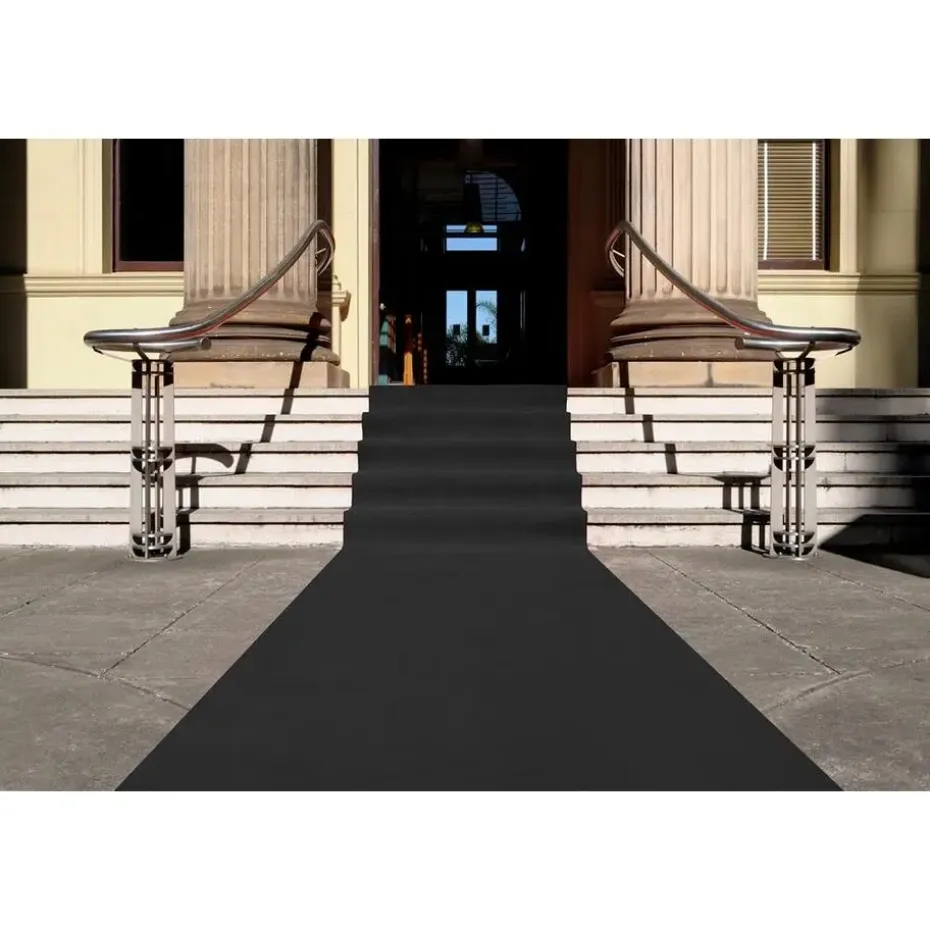 Tapijt loper Dakar - Breedte 200 cm - 5 mm dik - Zwart