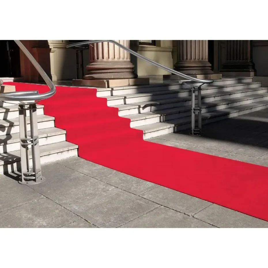 Tapijt loper Torrance - Breedte 100 cm - 2 mm dik - Rood