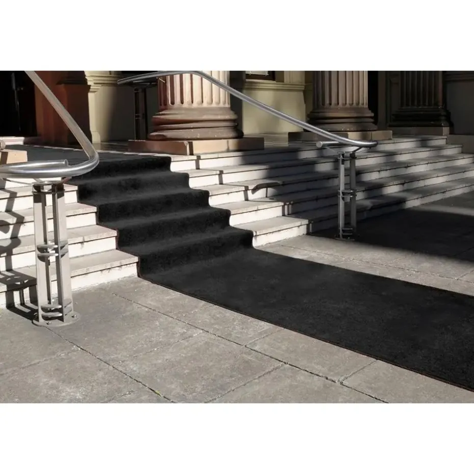 Tapijt loper Torrance - Breedte 100 cm - 2 mm dik - Zwart