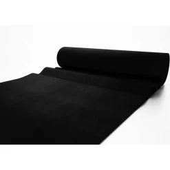 Tapijt loper Torrance - Breedte 100 cm - 2 mm dik - Zwart