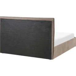 TARASCON - Tweepersoonsbed - Taupe - 140 x 200 cm - Stof