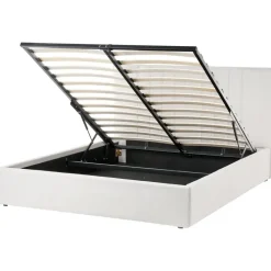 TARASCON - Tweepersoonsbed - Lichtbeige - 140 x 200 cm - Stof