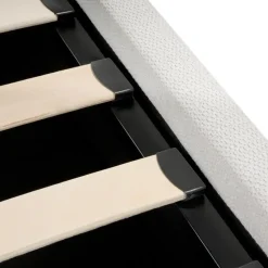 TARASCON - Tweepersoonsbed - Lichtbeige - 140 x 200 cm - Stof