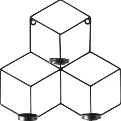 TAROUCA - Wandkandelaar - Zwart - IJzer