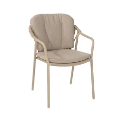 Taste by 4 Seasons Manitoba stapelbare tuinstoel - latte