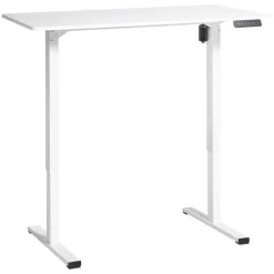 TAVARES - Elektrisch verstelbaar bureau - Wit - Vezelplaat