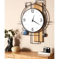 TAVEL - Wandklok - Meerkleurig - MDF