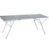 tectake - Aluminium campingtafel Jumbo met draaggreep 180x70x70cm, Zilver
