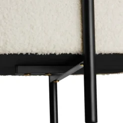 tectake - Bank met opbergruimte Lanja, gestoffeerd, bouclé-stof en opbergruimte