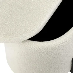 tectake - Bank met opbergruimte Lanja, gestoffeerd, bouclé-stof en opbergruimte