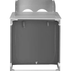 tectake - Campingkeuken 76x53,5x107cm, Grijs