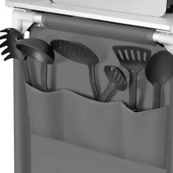 tectake - Campingkeuken 76x53,5x107cm, Grijs