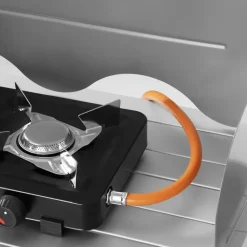 tectake - Campingkeuken 76x53,5x107cm, Grijs