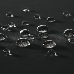 tectake - Gestoffeerde campingstoel MTX, opvouwbaar, met bekerhouder, Zwart