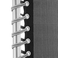 tectake - Ligbed Cloud inklapbaar, traploos verstelbaar, Zwart