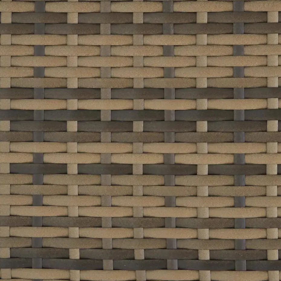 tectake - tuinset Malaga - wicker - natuurkleur