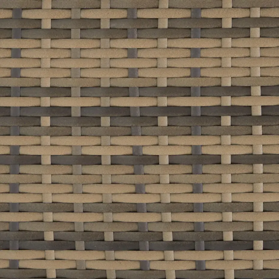 tectake - tuinset Malaga - wicker - natuurkleur