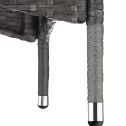 tectake - tuinset Porto 6 + 1 - wicker - grijs