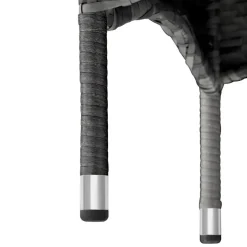 tectake 2 Wicker tuinstoelen met 4 kussenhoezen , Grijs/lichtgrijs