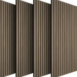 tectake Akoestische panelen Sonic Wall houtlook, Donker Eiken