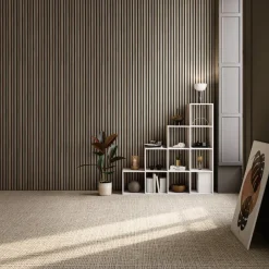 tectake Akoestische panelen Sonic Wall houtlook, Donker Eiken