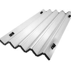 tectake Aluminium campingtafel Tina opvrouwbaar in hoogte verstelbaar , Zilver