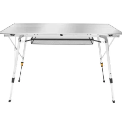 tectake Aluminium klaptafel Bastiaan in hoogte verstelbaar , Zilver