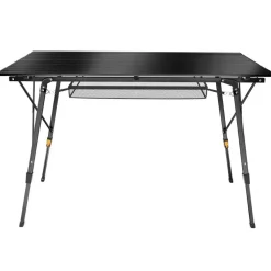 tectake Aluminium klaptafel Bastiaan in hoogte verstelbaar , Zwart