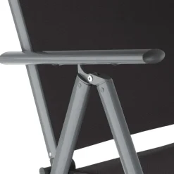 tectake Aluminium tuinstoelen inklapbaar, Antraciet