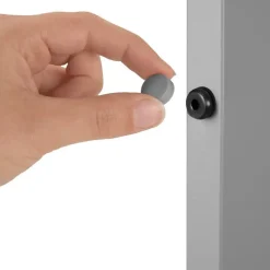 tectake Aluminium tuintafel Maren met in hoogte verstelbare poten 90x90x74,5cm