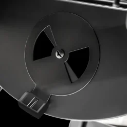 tectake BBQ Barbecue Smoker met deksel en thermometer, Zwart