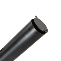 tectake BBQ Barbecue Smoker met deksel en thermometer, Zwart