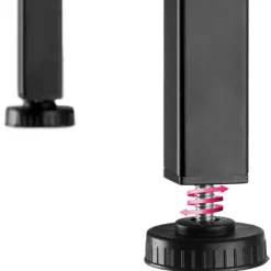 tectake Bijzettafel Dayton 35x35x70,5cm, Industrieel Hout Donker, Rustiek