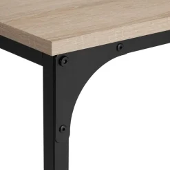 tectake Bijzettafel Erie 40x30x63cm, Industrieel Licht Hout, Eiken Sonoma