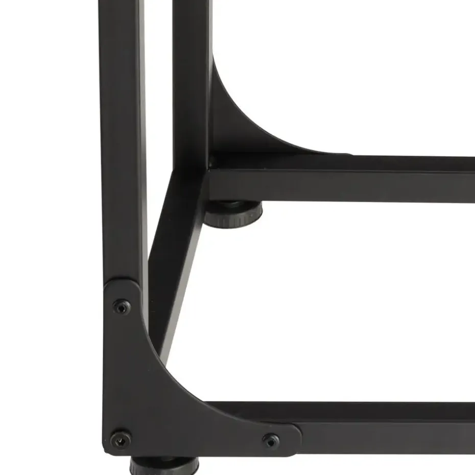 tectake Bijzettafel Erie 40x30x63cm, Industrieel Hout Donker, Rustiek