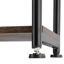 tectake Bijzettafel Memphis 34x30x59cm, Industrieel Hout Donker, Rustiek