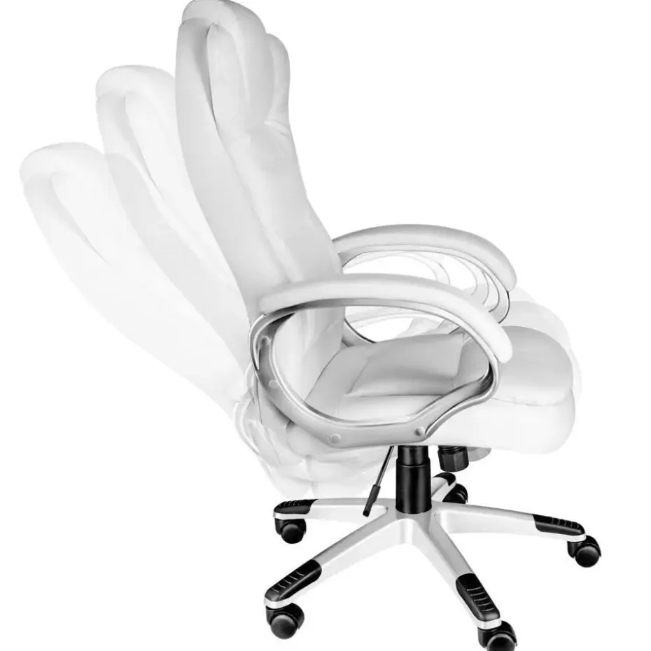 tectake Bureaustoel Zulu, Wit