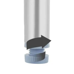 tectake Campingtafel opvouwbaar van aluminium 75x55x68cm, Grijs