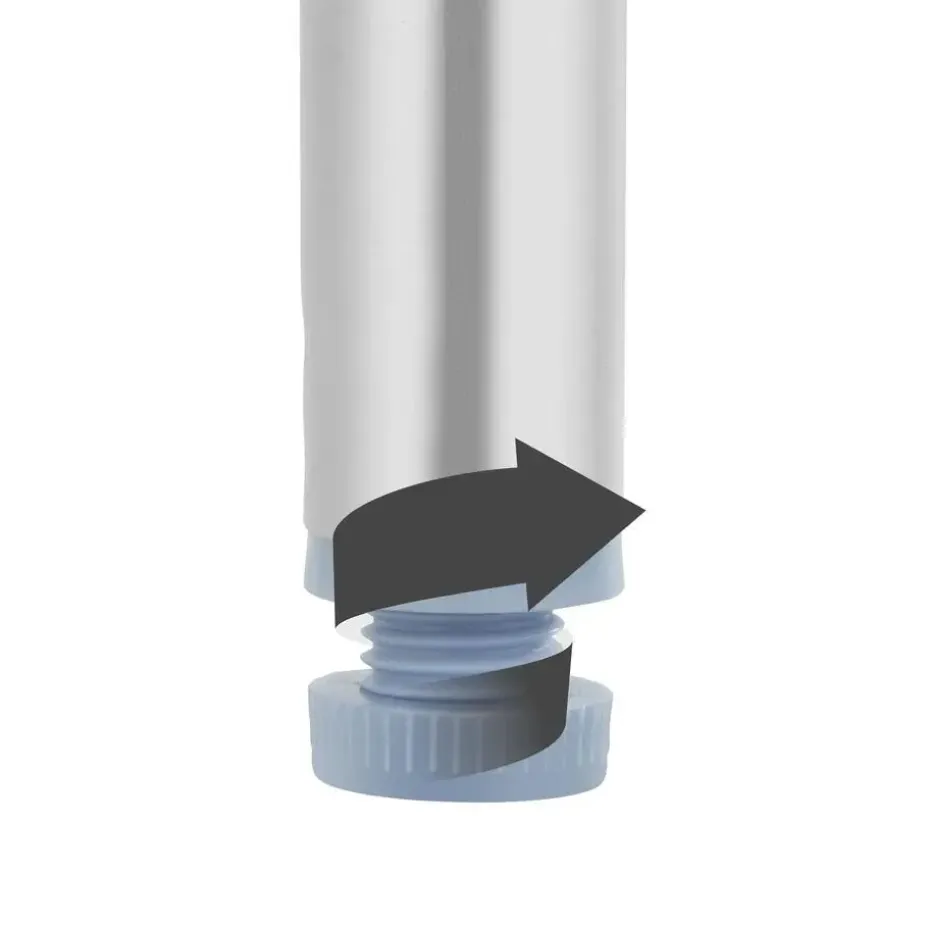 tectake Campingtafel opvouwbaar van aluminium 75x55x68cm, Grijs