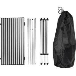 tectake Campingtafel van aluminium met tas 140x70x70cm , Grijs