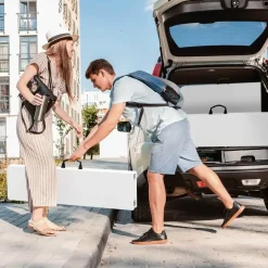 tectake Campingtafelset Panja wit opvouwbaar, Wit