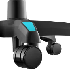 tectake Gaming stoel Tartaros, LED, massagefunctie, Zwart/azuur